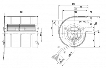 Центробежный вентилятор ebmpapst D3G133DD6714