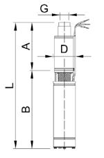 Габаритные размеры ЭЦВ 4-6,5-85