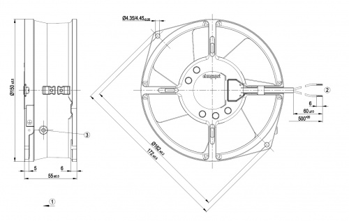 Осевой вентилятор ebmpapst W2S130AA1938