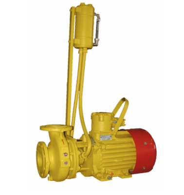 Электронасос центробежный КМ 100-80-170Е-м-ТД-ХЛ2 агрегат на раме, с двигателем, с бачком охлаждения, стальная проточная часть, с местами под датчики, двойное торцевое уплотнение