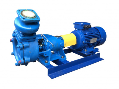 Насос ВКС 5/24 А агрегат на раме, с двигателем 7,5 кВт, материал  чугун, уплотнение  сальниковое