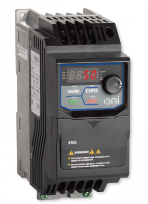 Преобразователь частоты A400 380В, 3Ф 3,7 kW 9,2А серии ONI