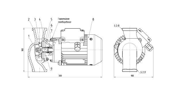 Чертеж насоса