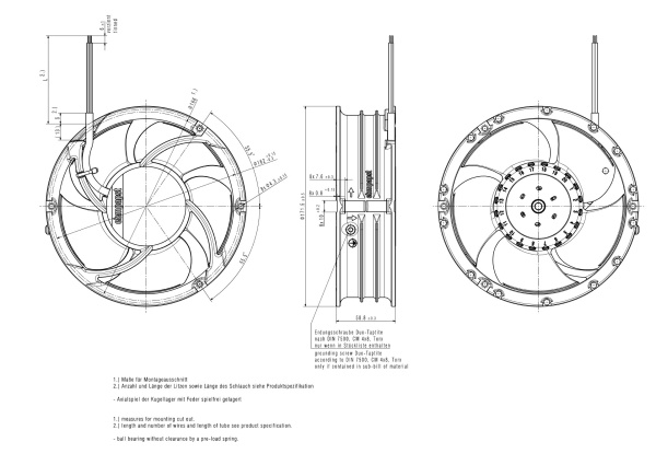 Вентилятор компактный ebmpapst 6318/2 TDHHP