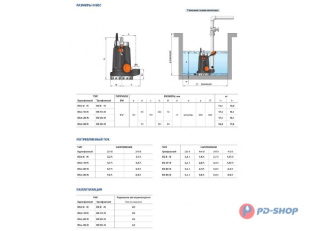Насос дренажный Pedrollo DC20