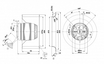 Центробежный вентилятор ebmpapst R4D200AL1205