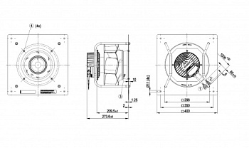 Центробежный вентилятор ebmpapst K3G280PS10J2