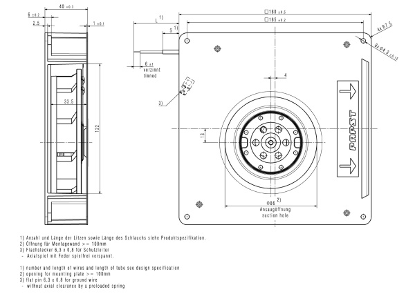 Вентилятор компактный ebmpapst RG 125-19/06R