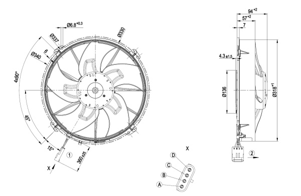 Осевой вентилятор ebmpapst W3G300ER3845