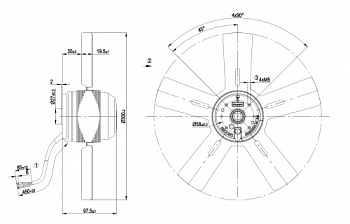 Осевой вентилятор ebmpapst A2E300AC4702