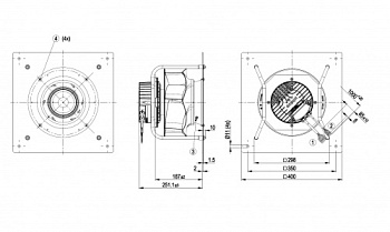 Центробежный вентилятор ebmpapst K3G250PR02J2