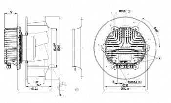 Центробежный вентилятор ebmpapst R3G310AX5421