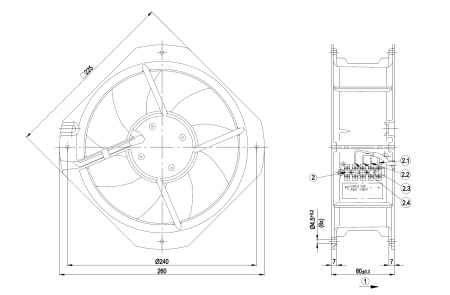 Осевой вентилятор ebmpapst W1G200HH7755