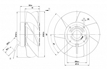 Осевой вентилятор ebmpapst A2S130AB0311