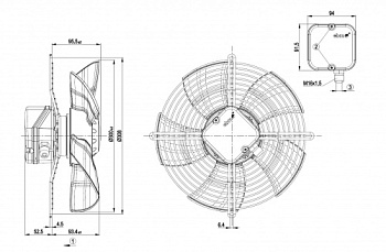 Осевой вентилятор ebmpapst S4E300BT1634