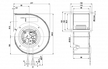 Центробежный вентилятор ebmpapst G3G140RF2311