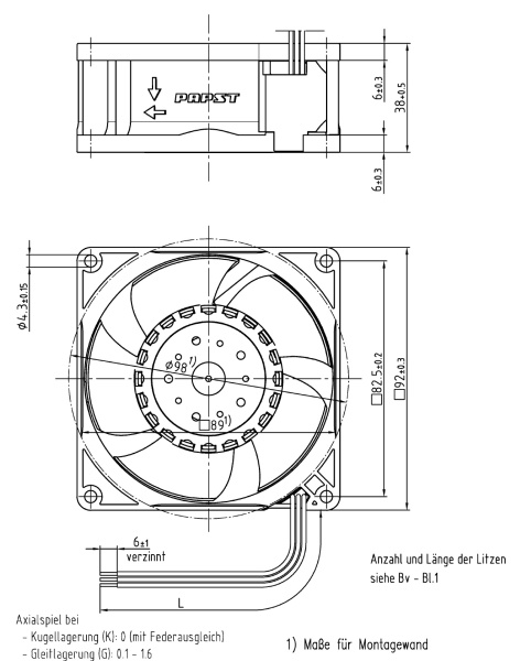 Вентилятор компактный ebmpapst 3214 J/2H