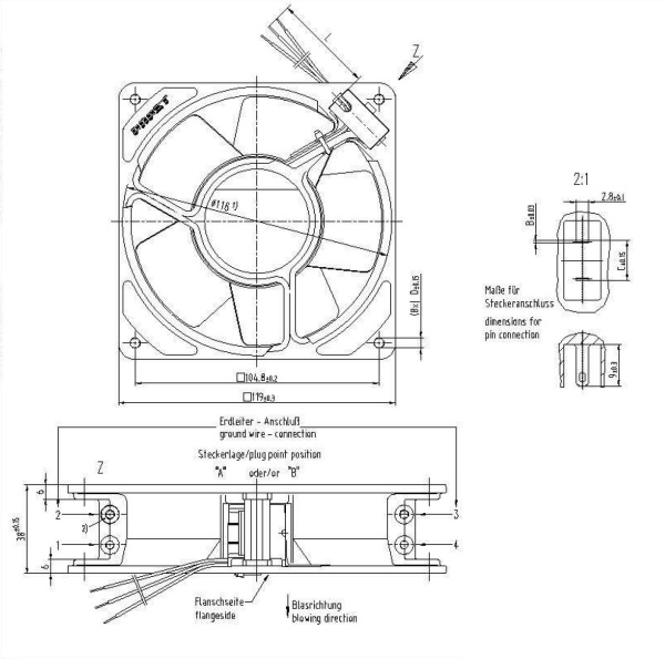 Вентилятор компактный ebmpapst 4656 ZH