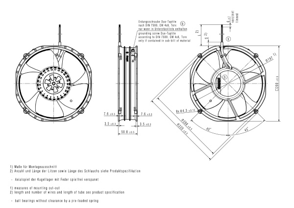 Вентилятор компактный ebmpapst 2218 F/2TDHO