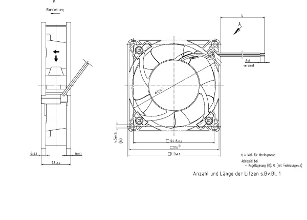 Вентилятор компактный ebmpapst DV 4114 N