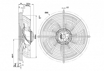 Осевой вентилятор ebmpapst S4E300BS7231