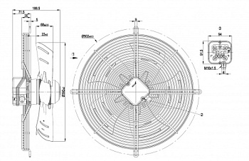 Осевой вентилятор ebmpapst S4E400BP0236