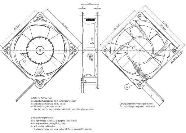 Вентилятор компактный ebmpapst 4114 N/2 H3I