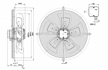 Осевой вентилятор ebmpapst S4D500BE0302