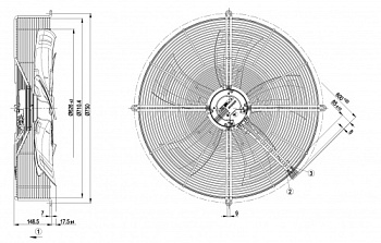 Осевой вентилятор ebmpapst S3G630AC5251
