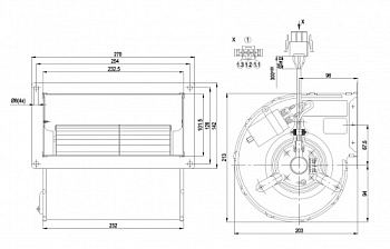 Центробежный вентилятор ebmpapst D2E133DM47D5