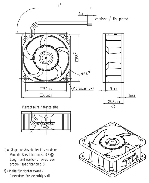 Вентилятор компактный ebmpapst 624 H