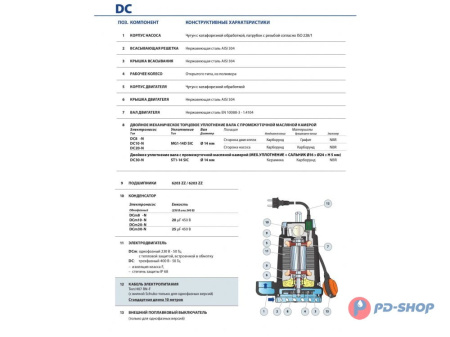 Насос дренажный Pedrollo DC20