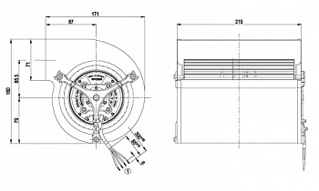 Центробежный вентилятор ebmpapst D1G133AB2952