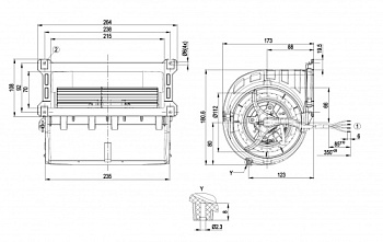 Центробежный вентилятор ebmpapst D2E133LM3401