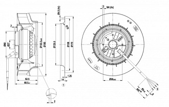 Центробежный вентилятор ebmpapst R2E190RA2653