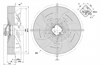 Осевой вентилятор ebmpapst S4E450AP0120
