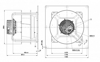 Центробежный вентилятор ebmpapst K3G560AQ0868