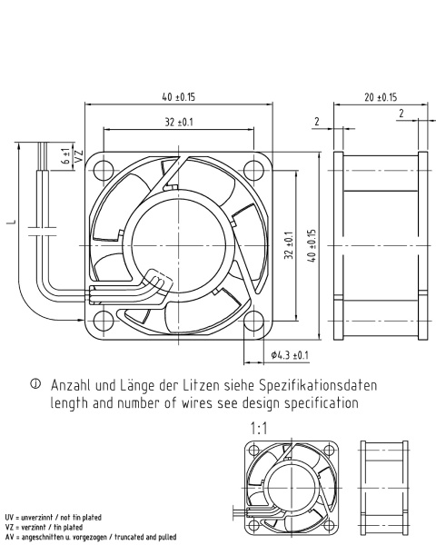 Вентилятор компактный ebmpapst 414/2 H
