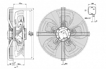 Осевой вентилятор ebmpapst S4D630BH0107
