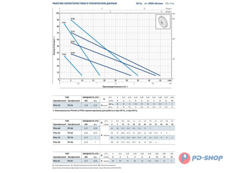 Насос вихревой Pedrollo PVm 90 - EPDM